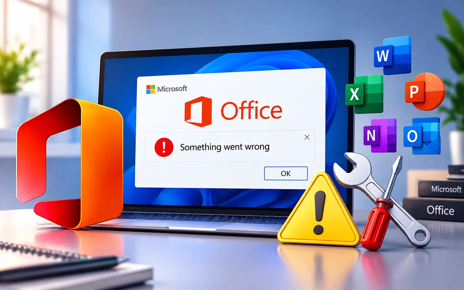 Microsoft Office Something Went Wrong error fix